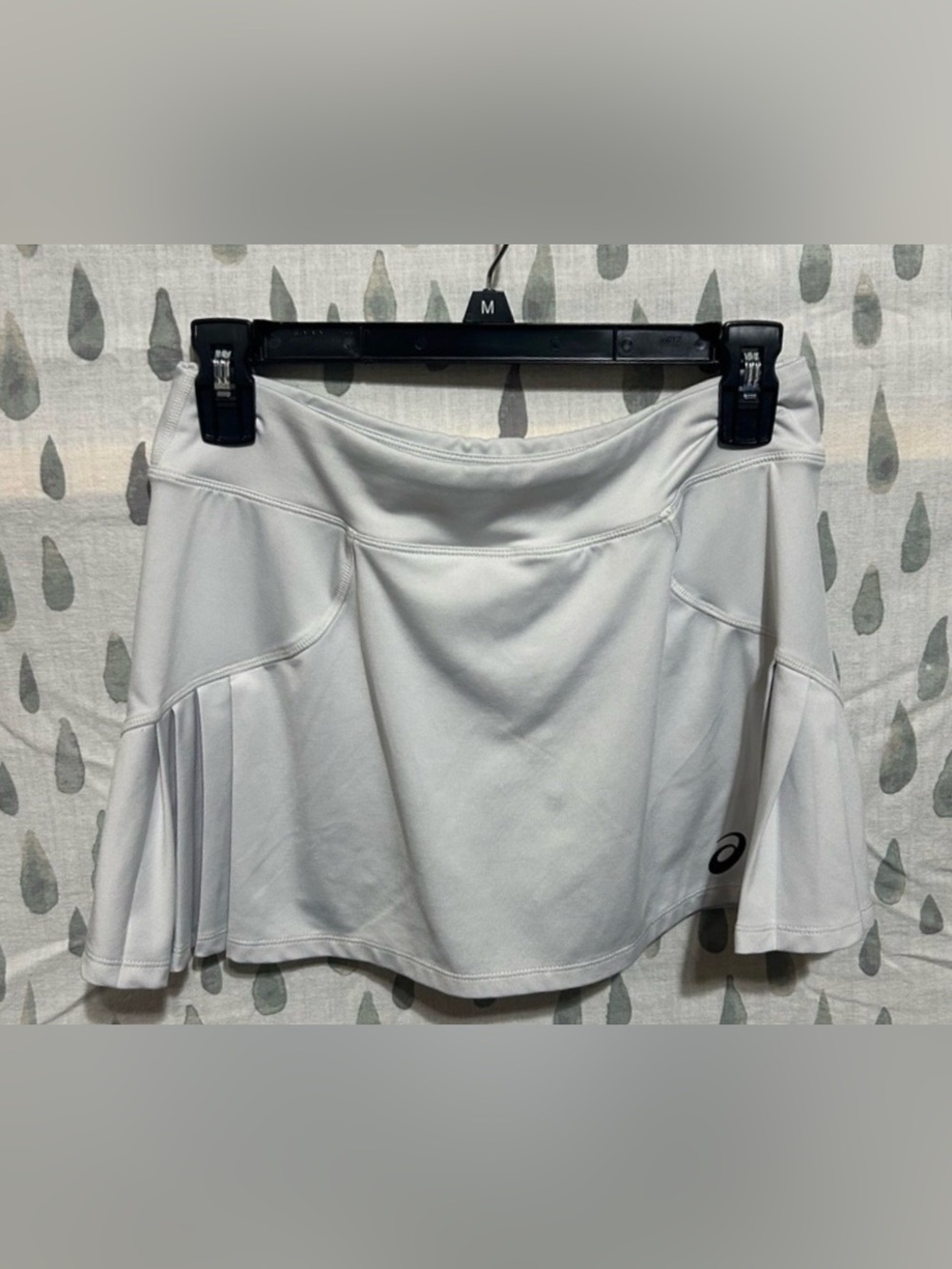 ASICS White Pleated Performance Tennis Skort